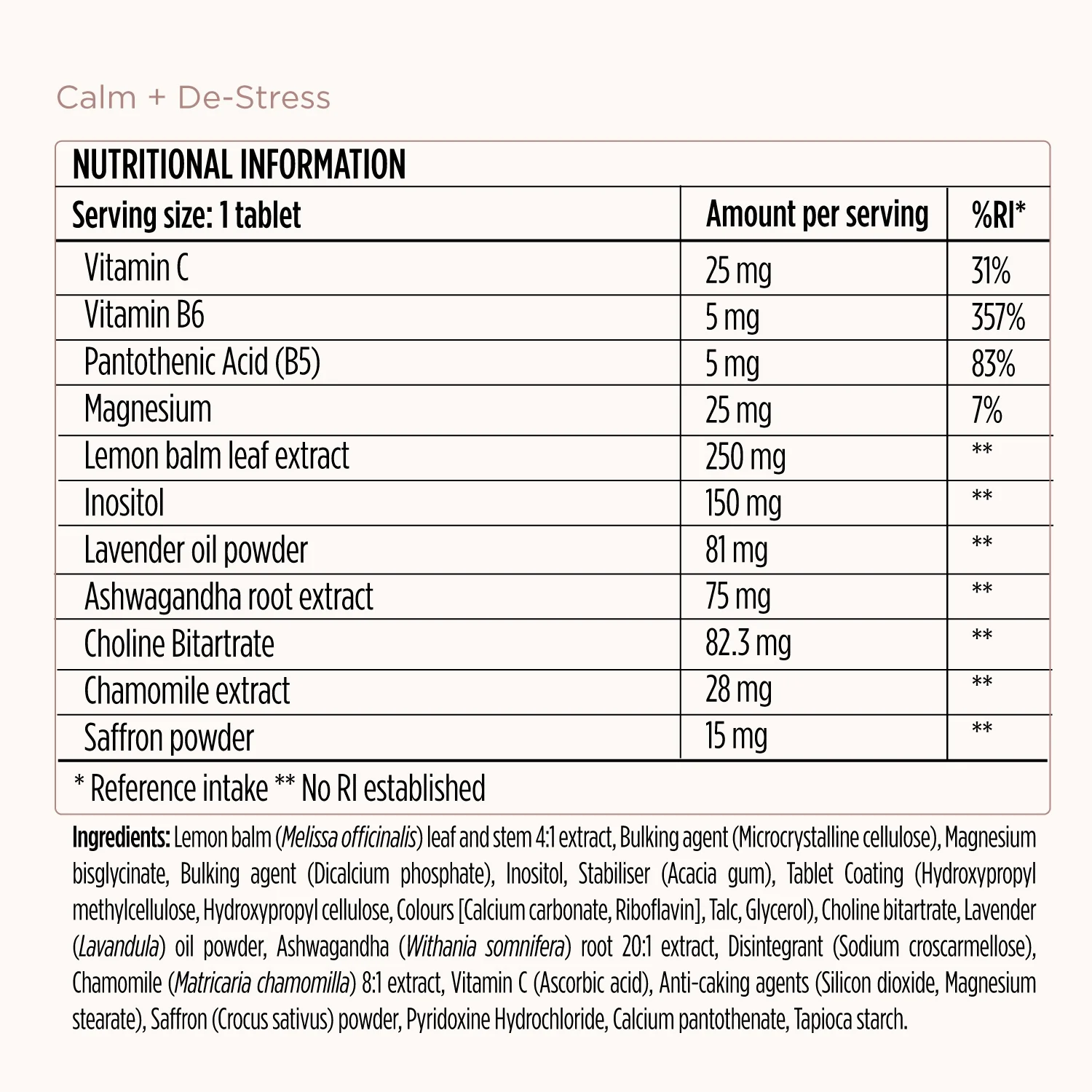 Calm + De-stress Formula - Image 4